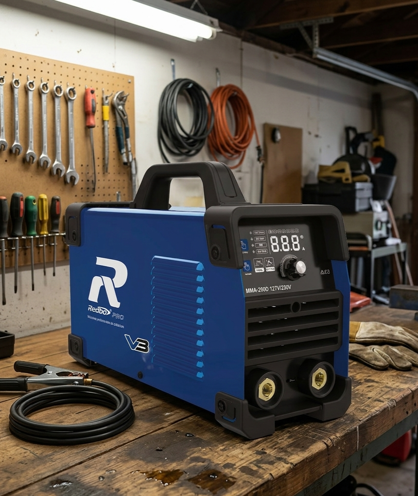 SOLDADORA inverter MMA-250D bIVOLTAJE MARCA REDBO