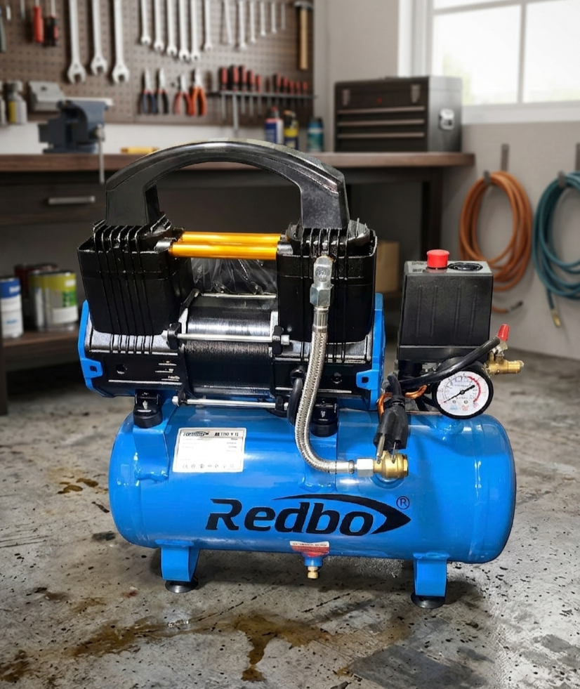COMPRESORA DE AIRE SIN ACEITE AC-1100*1-9L  MARCA REDBO