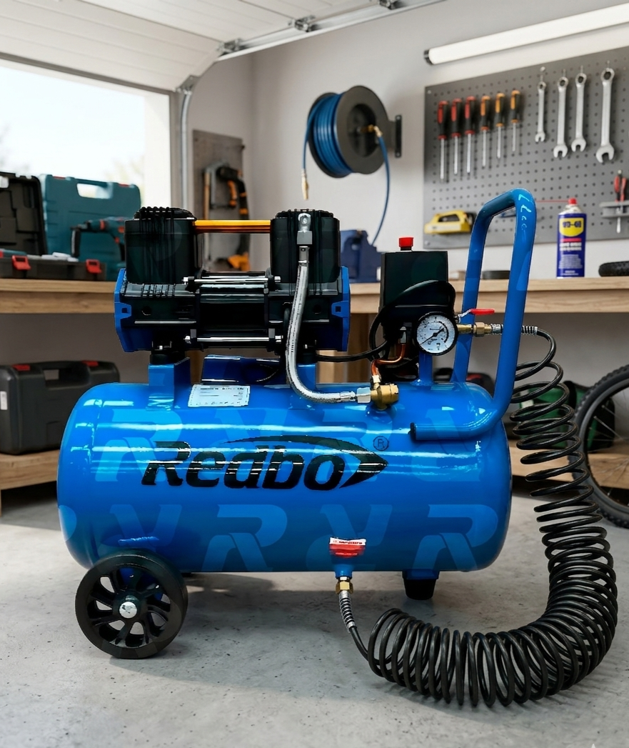 COMPRESORA DE AIRE SIN ACEITE AC-1100*1-25L  MARCA REDBO