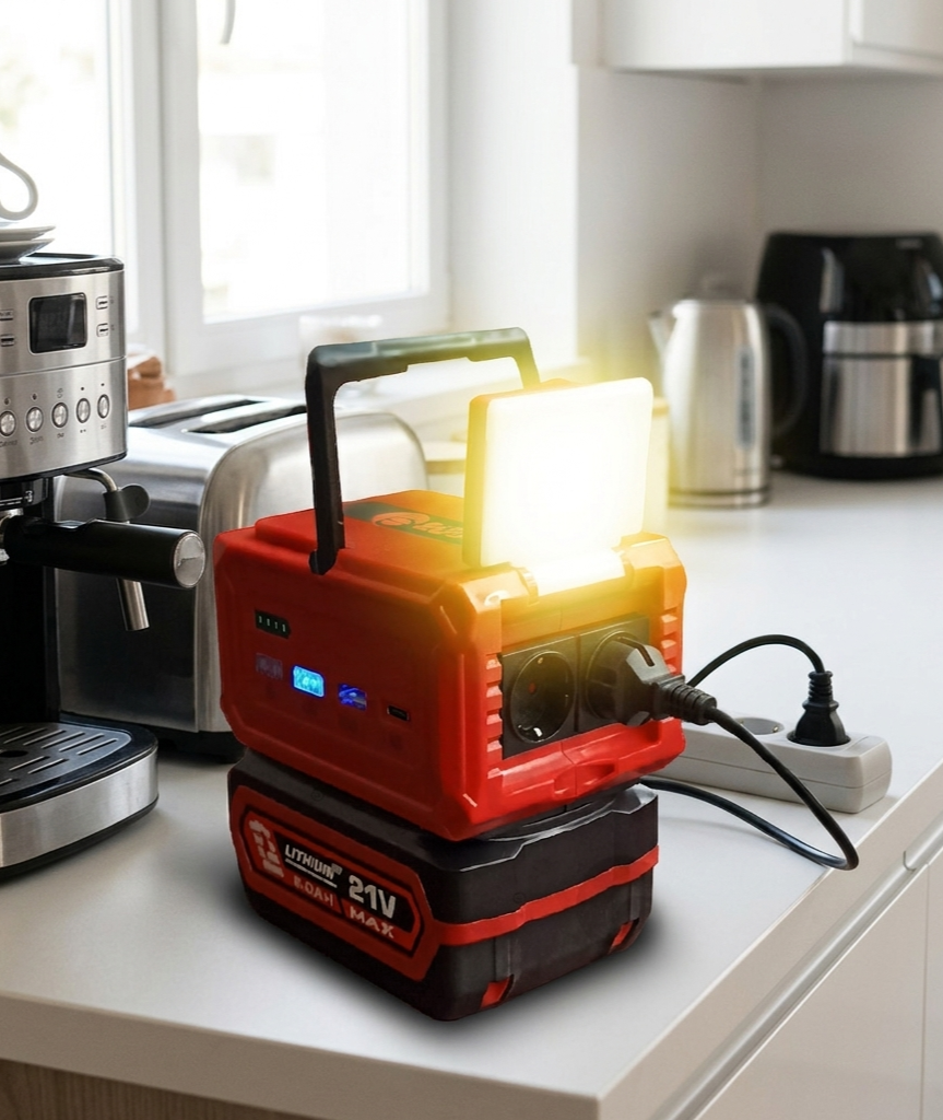 INVERSOR DE CORRIENTE PORTATIL USB-A , C 150W MARCA REDBO