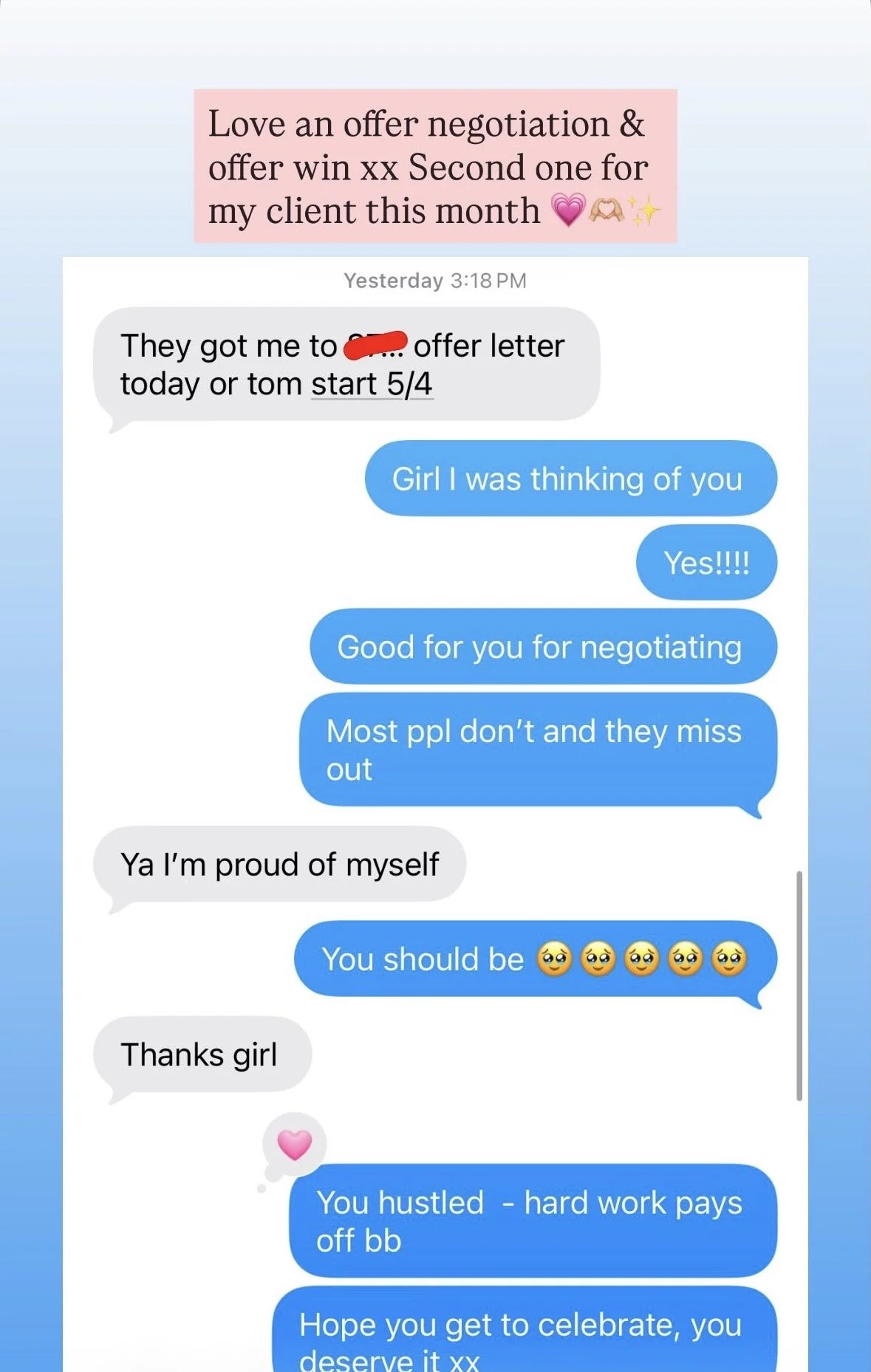 Offer negotiation and multiple offers