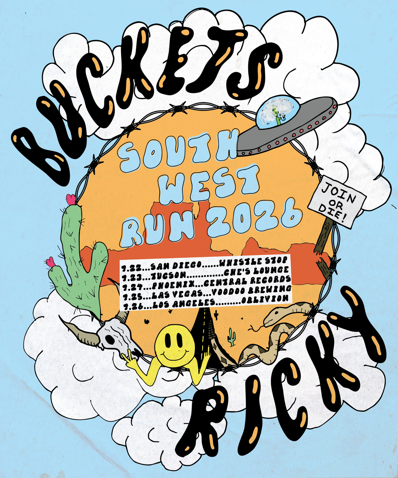 buckets tours the southwest