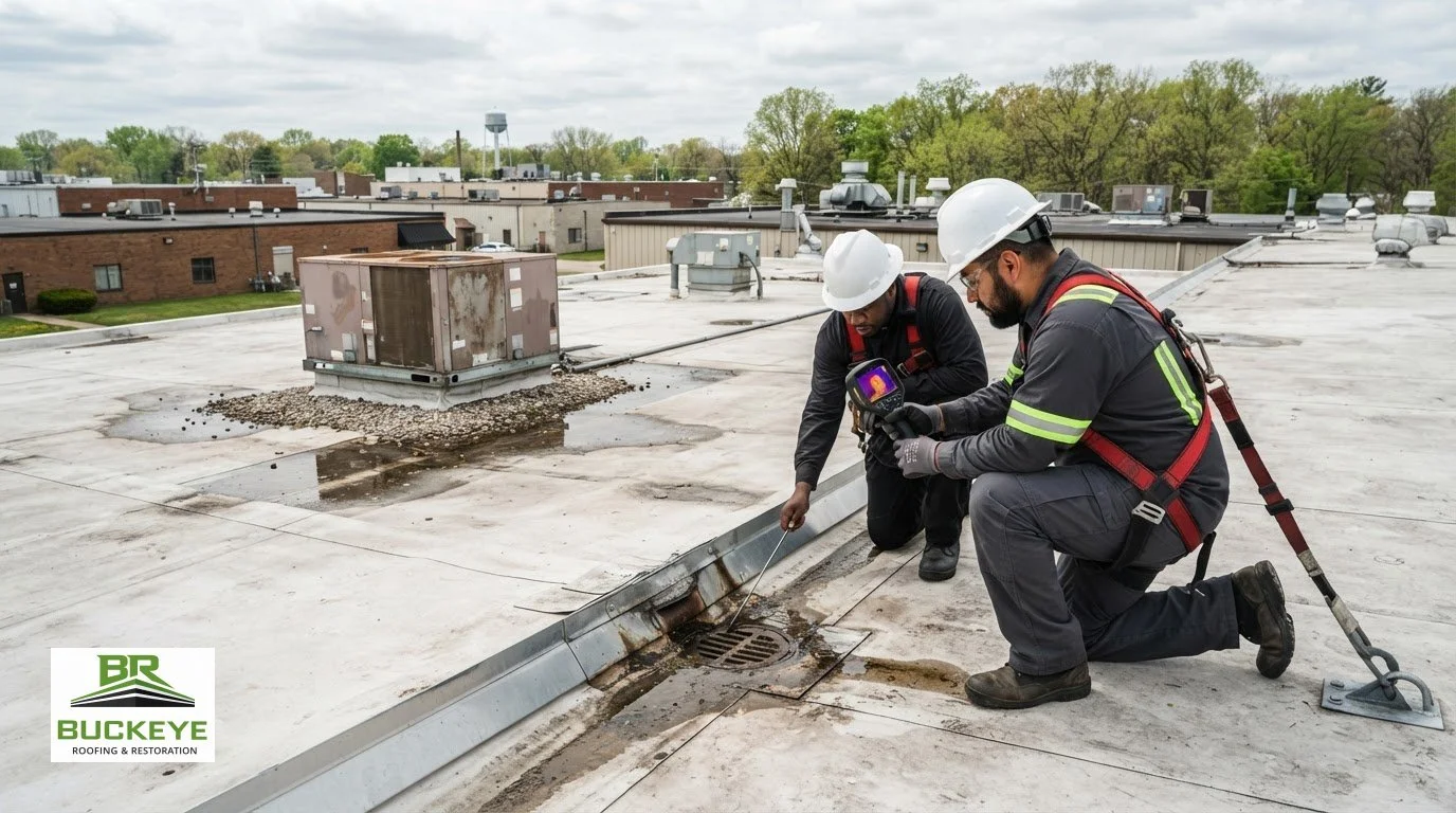 Flat Roof Leak Detection in Elkhart, Indiana