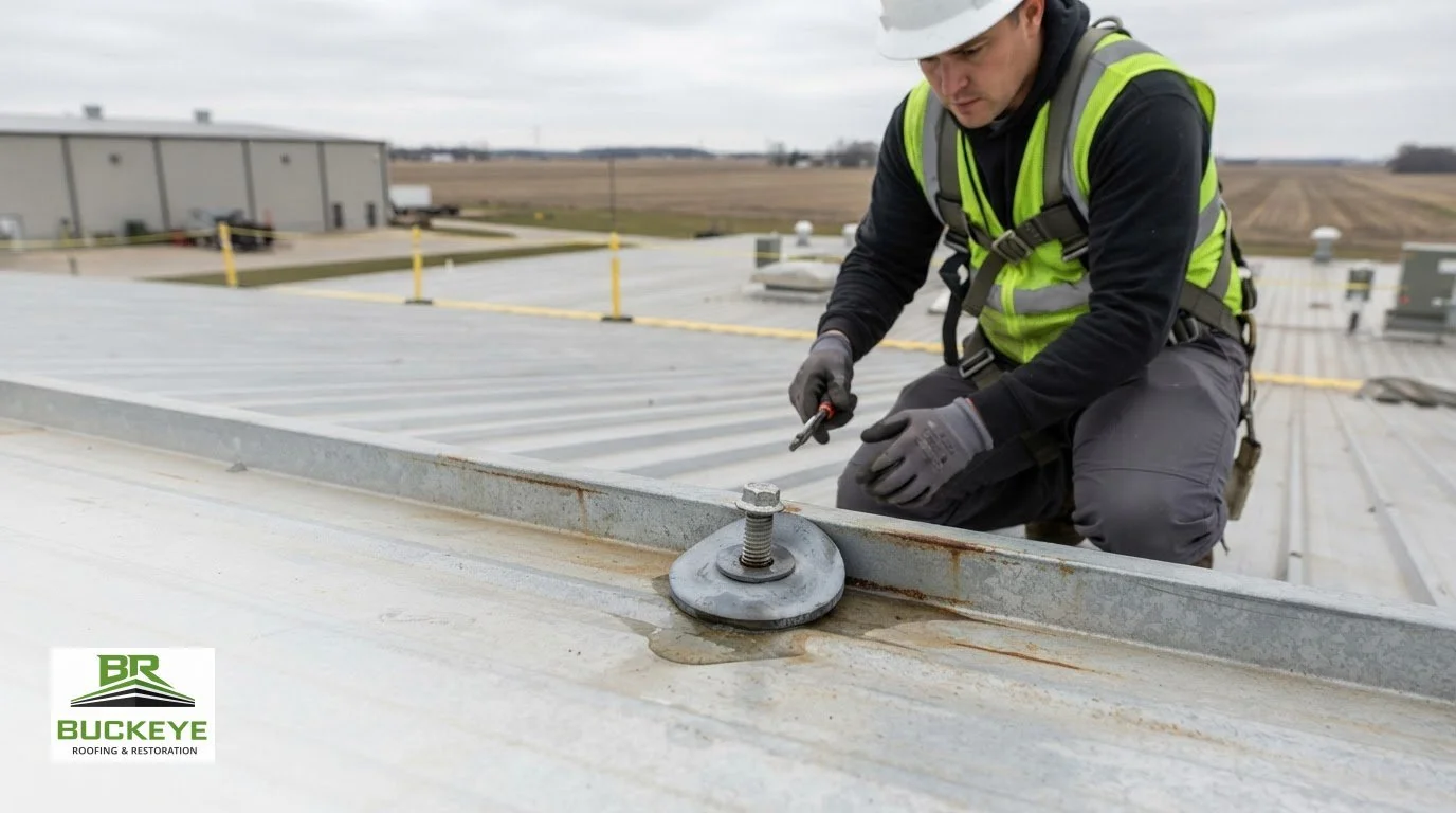 Commercial Metal Roof Fastener Repair in Bryan, Ohio: A Practical Guide