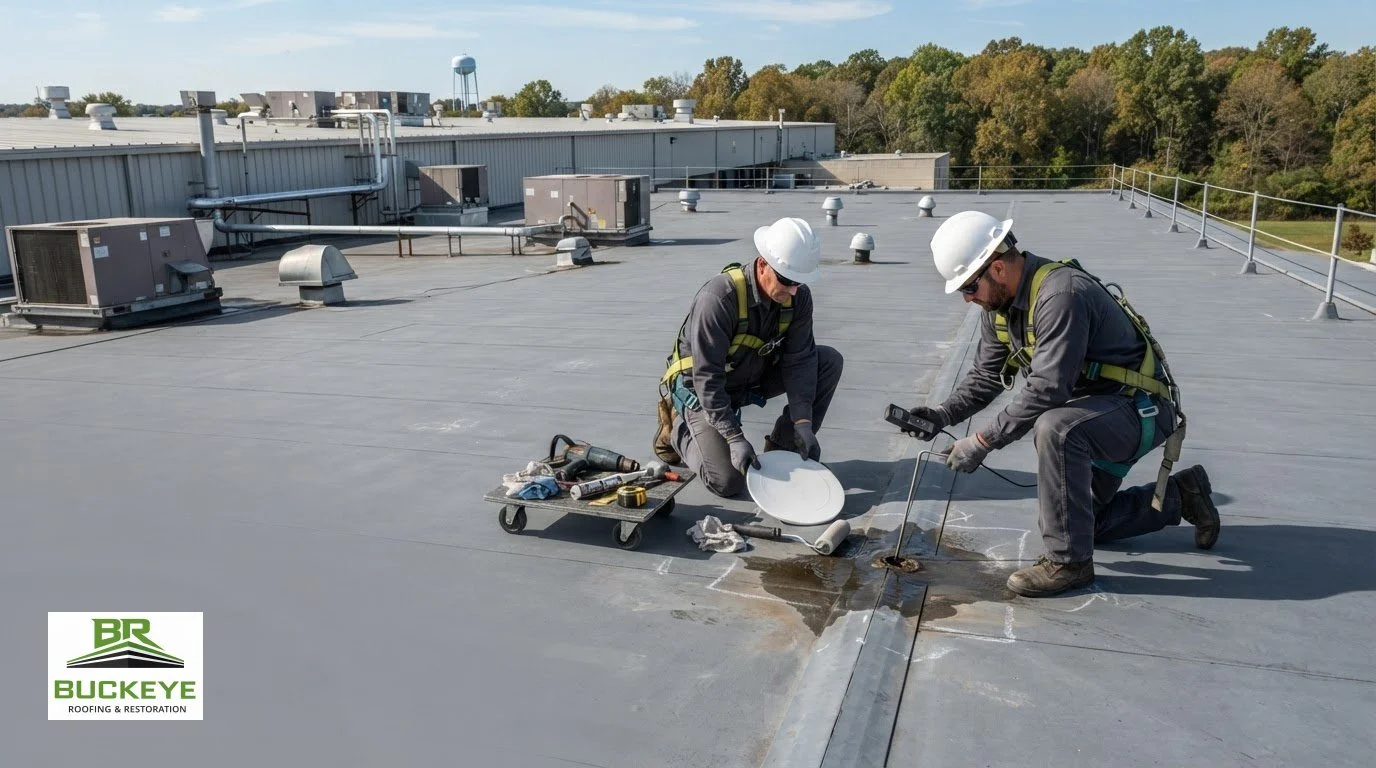 Why Single-Ply Roofs Get Punctured and How Professionals Repair Them