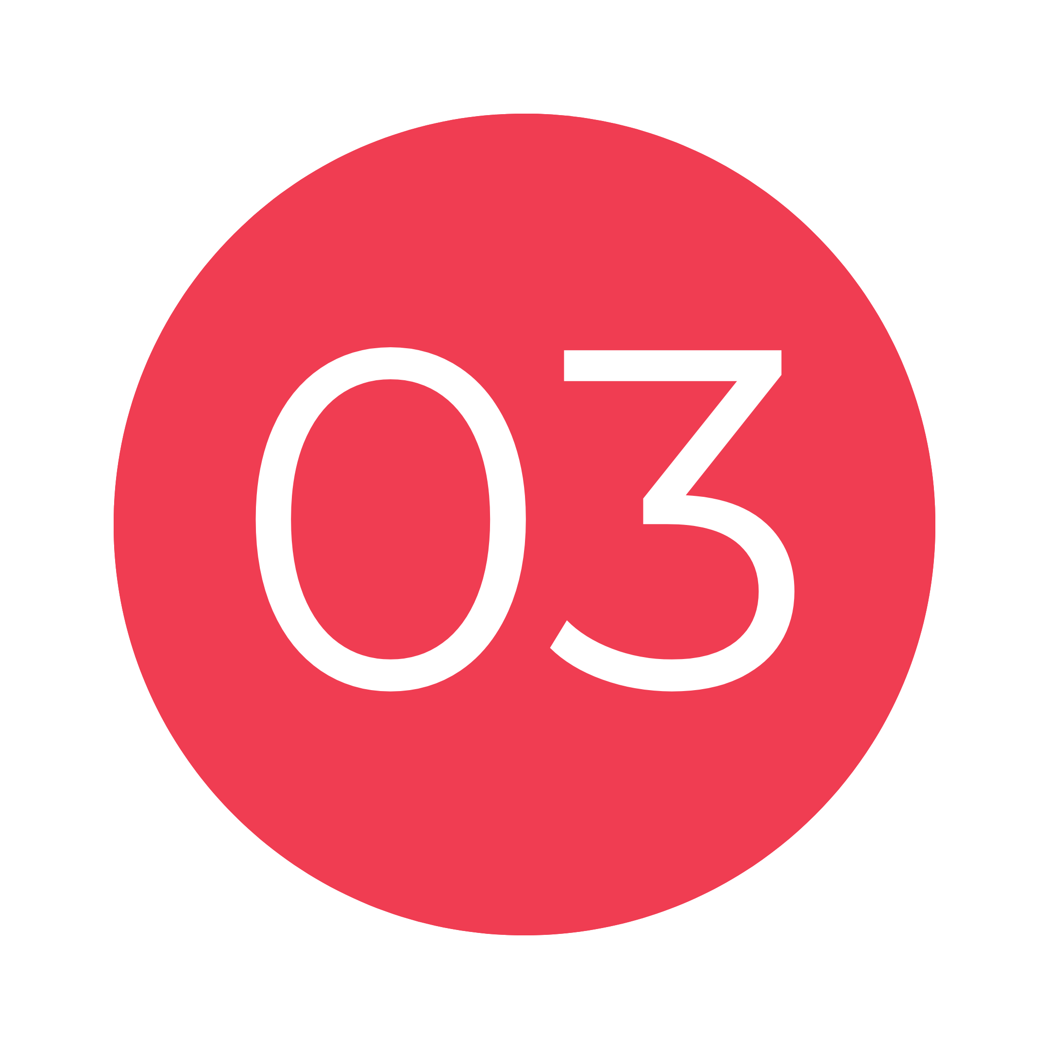 Red circular shape with white text that says 'OZ' in a modern font.