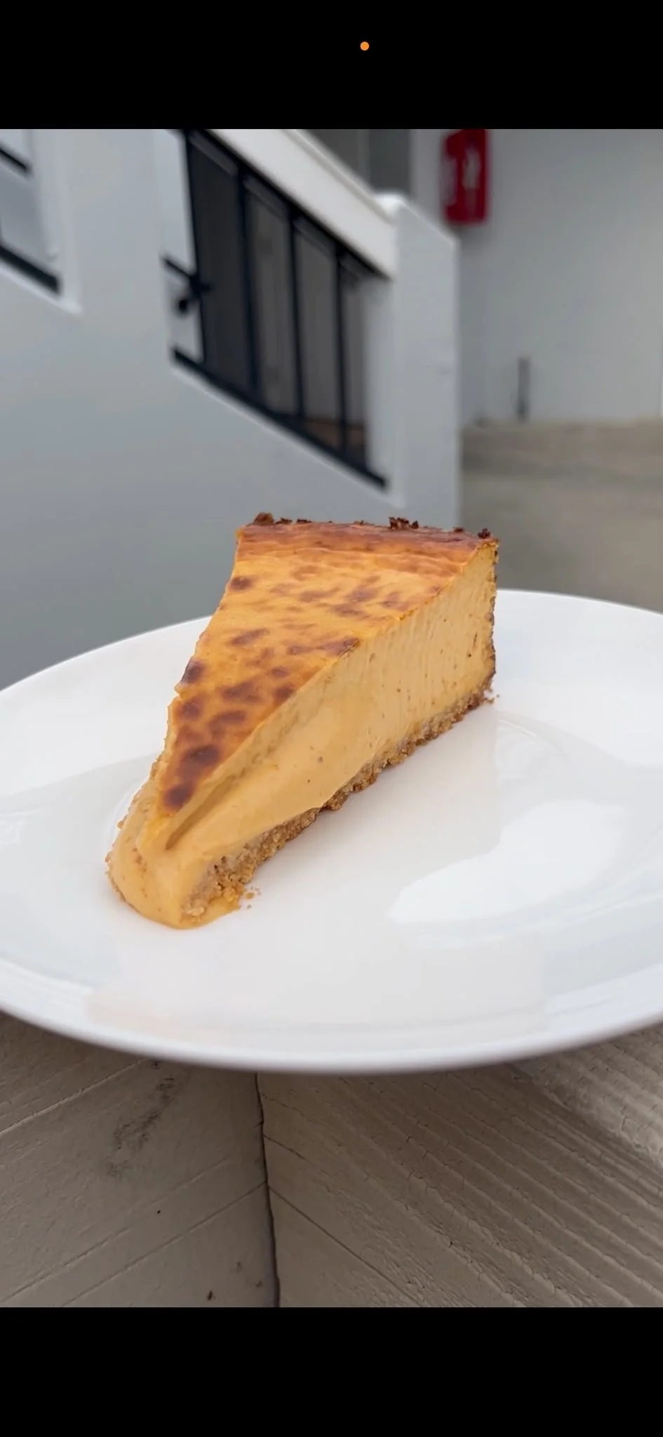 Pumpkin Basque Cheesecake