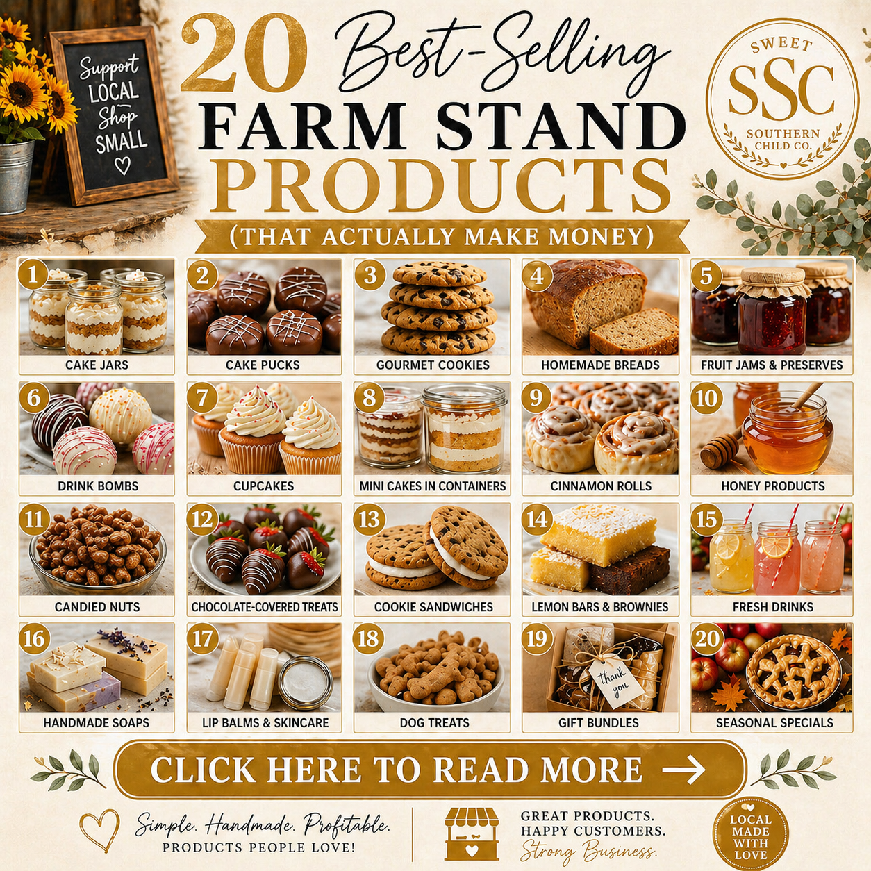 &nbsp; &nbsp; Top 20 Best-Selling Farm Stand Products   