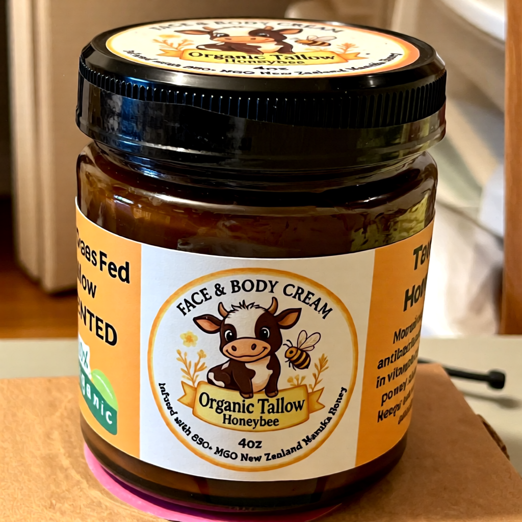 Tallow HoneyBee face & Body cream