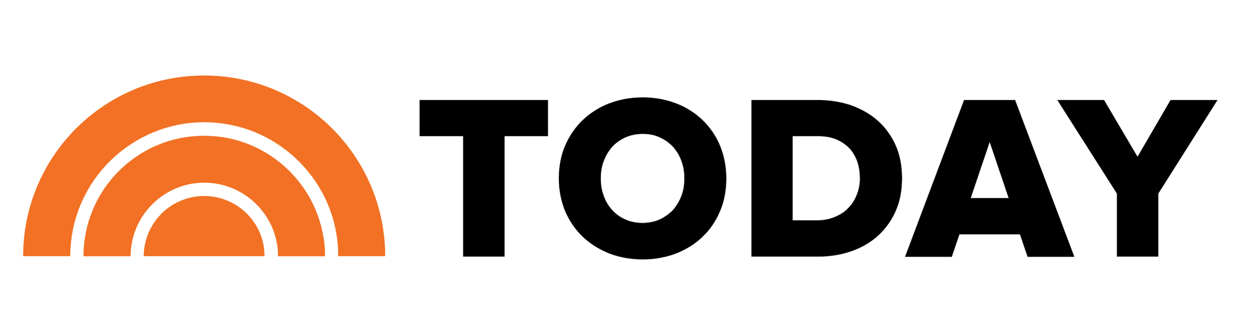 The logo of the Today show, featuring an orange semi-circle with three white arcs and the word 'TODAY' in bold black letters.
