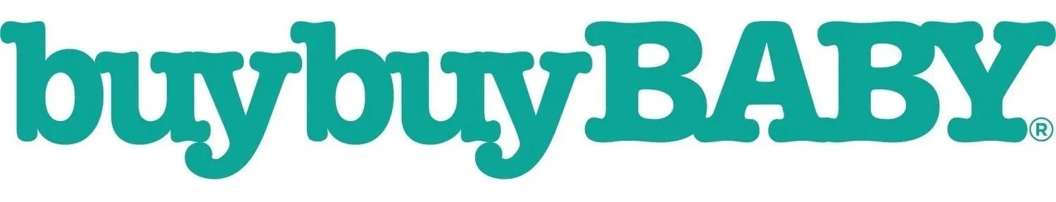 The logo features the words 'buy buy BABY' in teal, stylized lowercase letters with a playful font.
