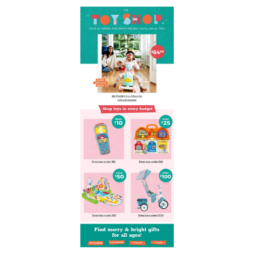 Toy Shop launch email