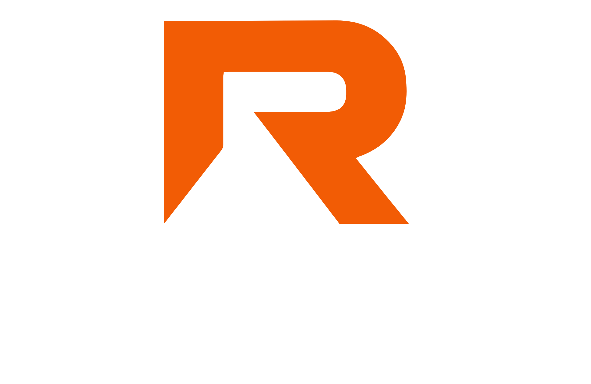 Revolution Roofing logo with a stylized orange letter R and the company name beneath it on a black background.