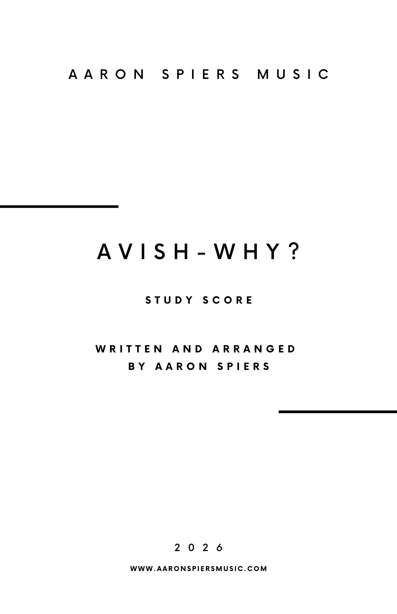 Avish-why? (Study Score)