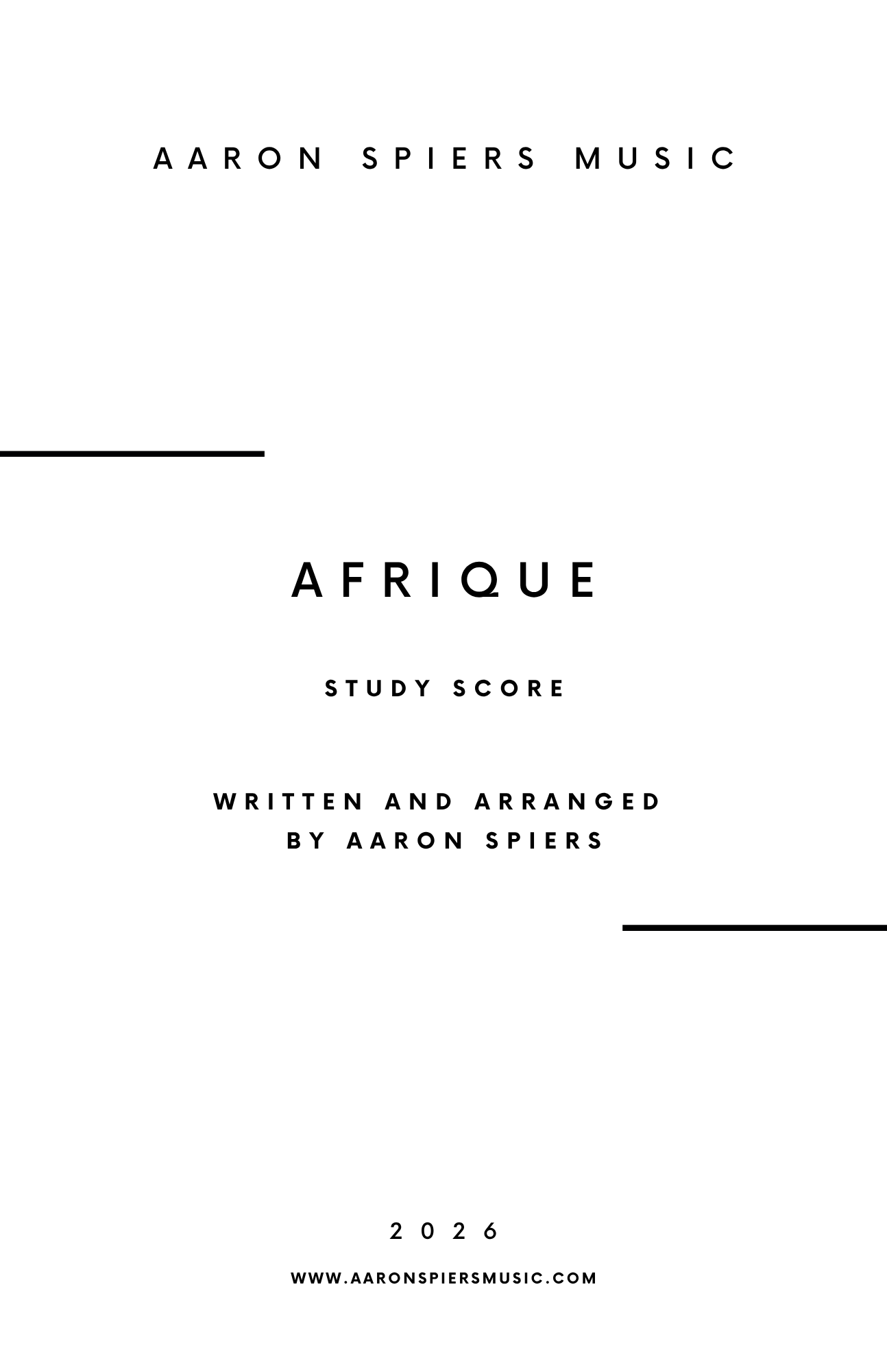 Afrique (Study Score)