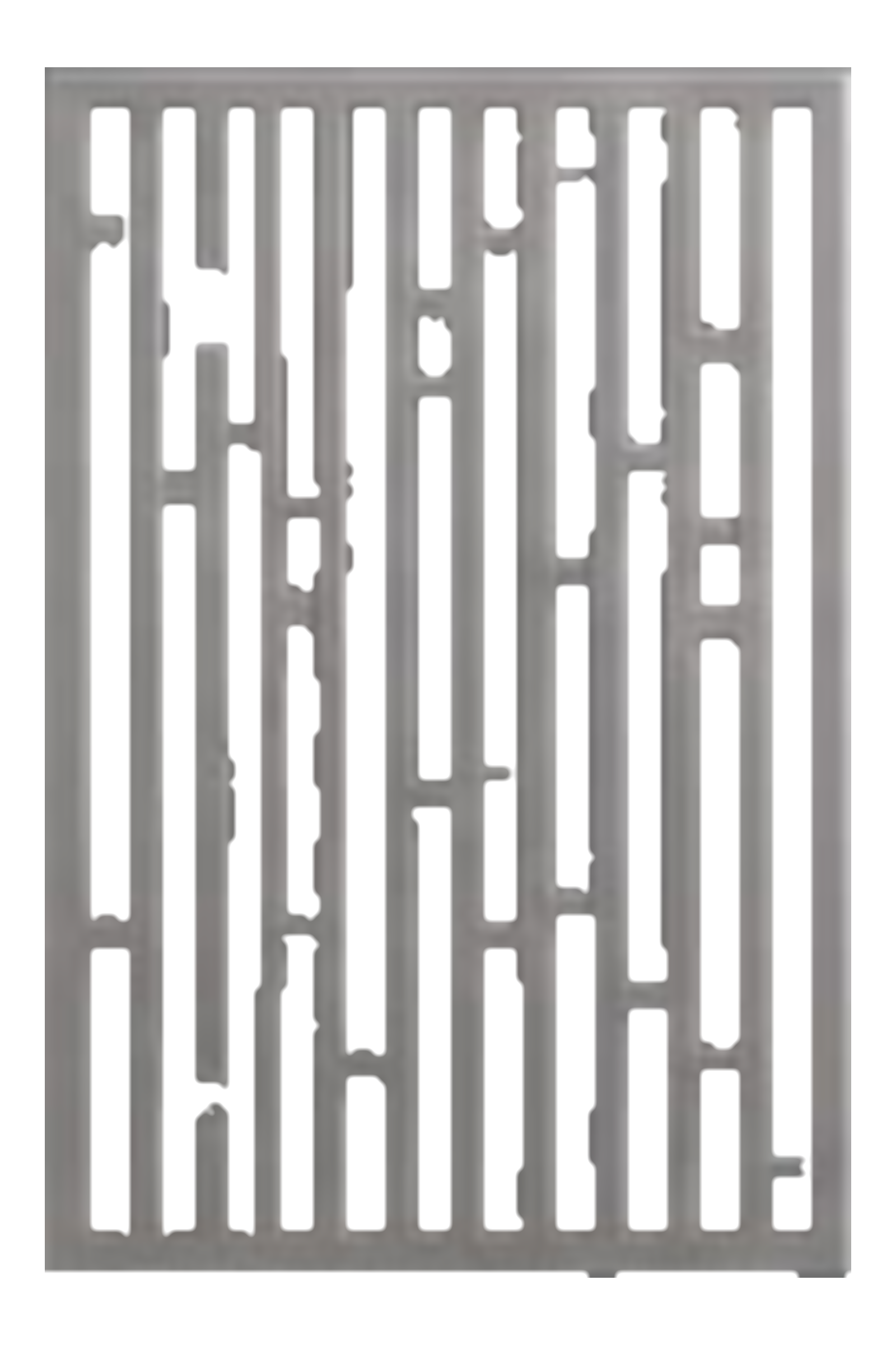 Vertical stripe decorative metal panel