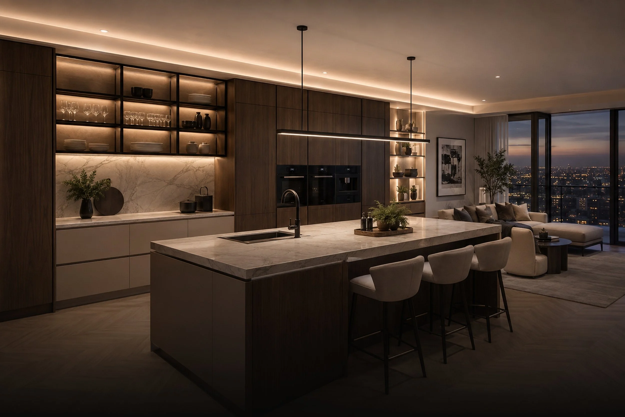 Kitchens, wardrobes and living furniture made around the room and the way you use it.