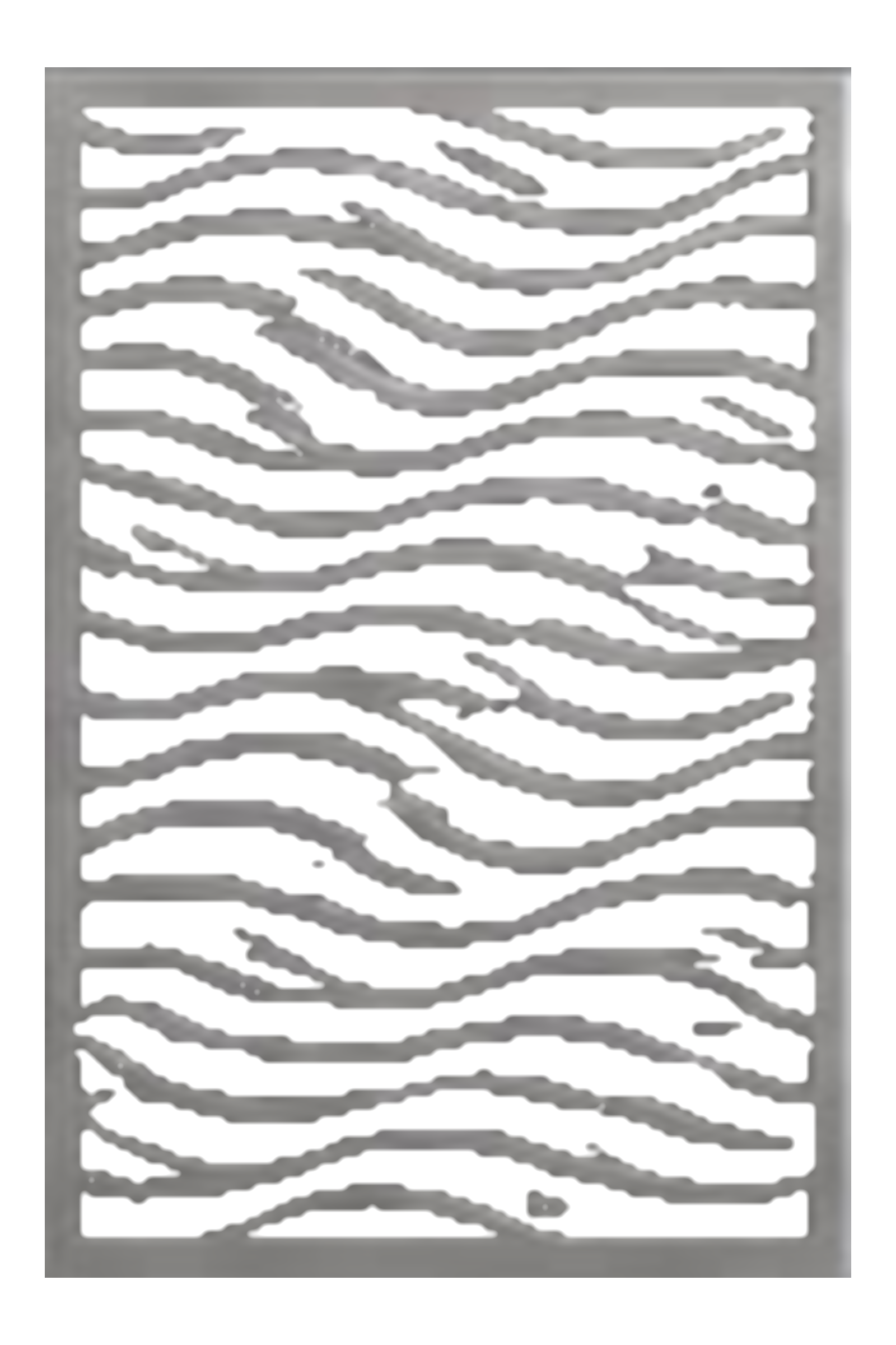 Wave-pattern decorative metal panel