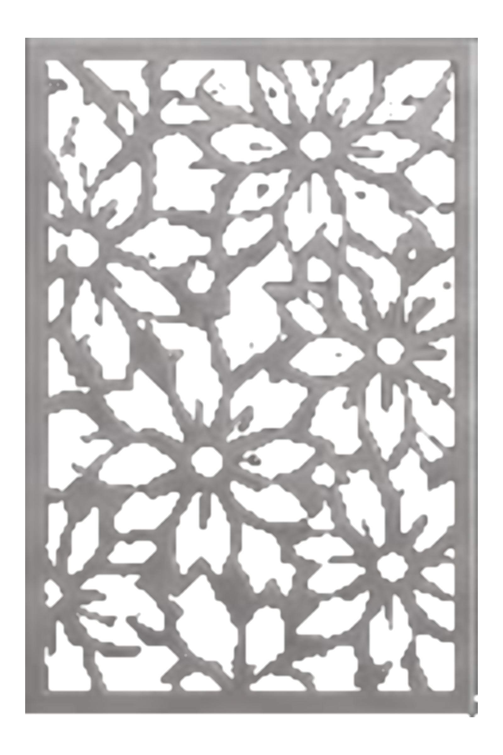 Floral-pattern decorative metal panel
