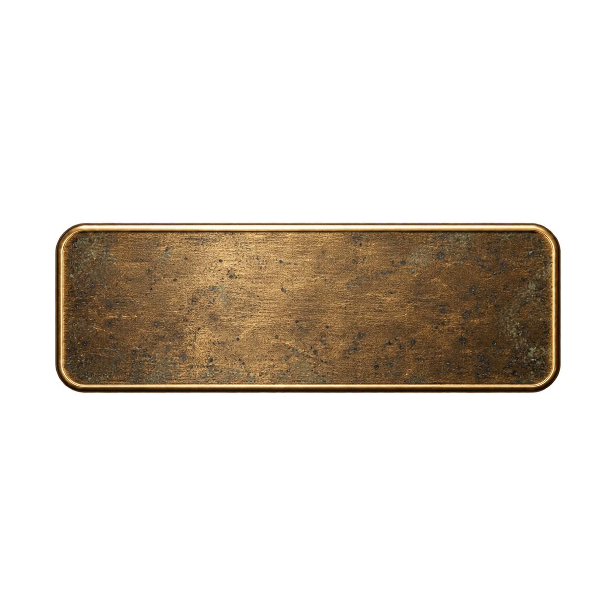 Aged bronze metal finish sample