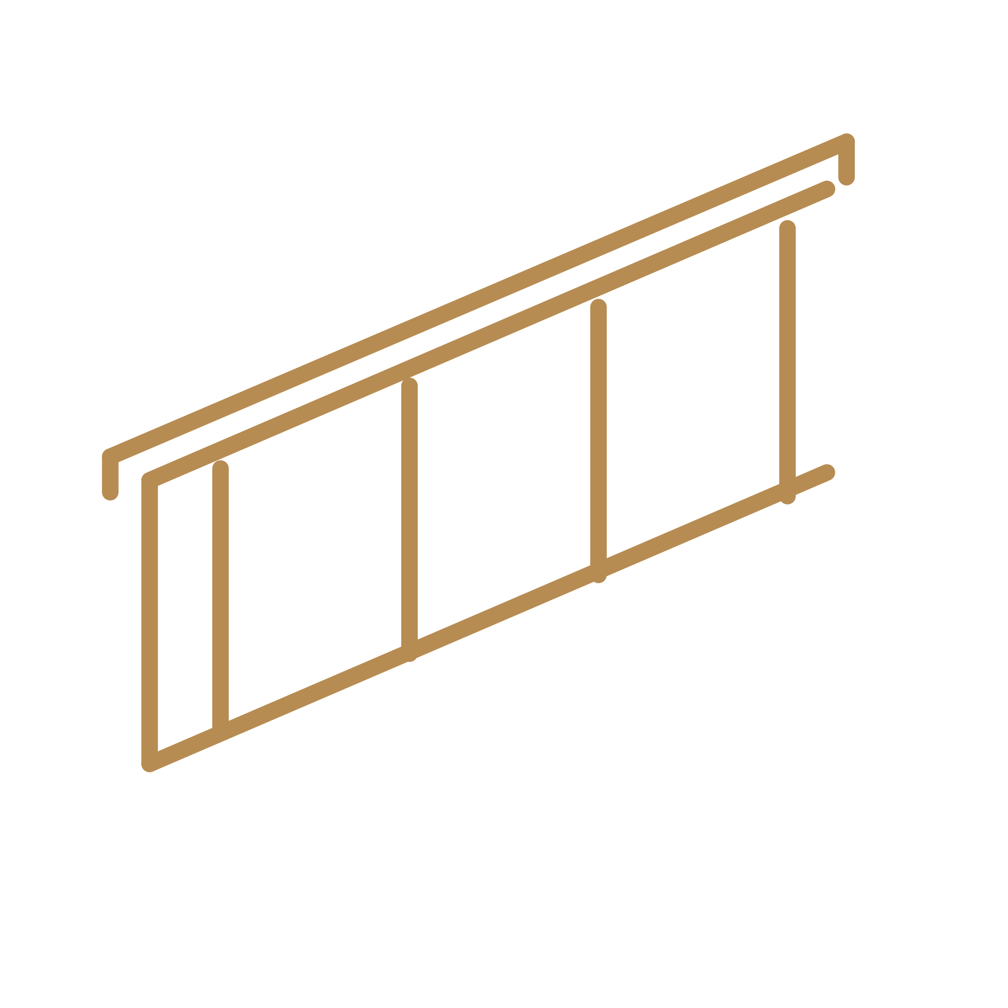 Made-to-measure frameless glass balustrade for contemporary staircase