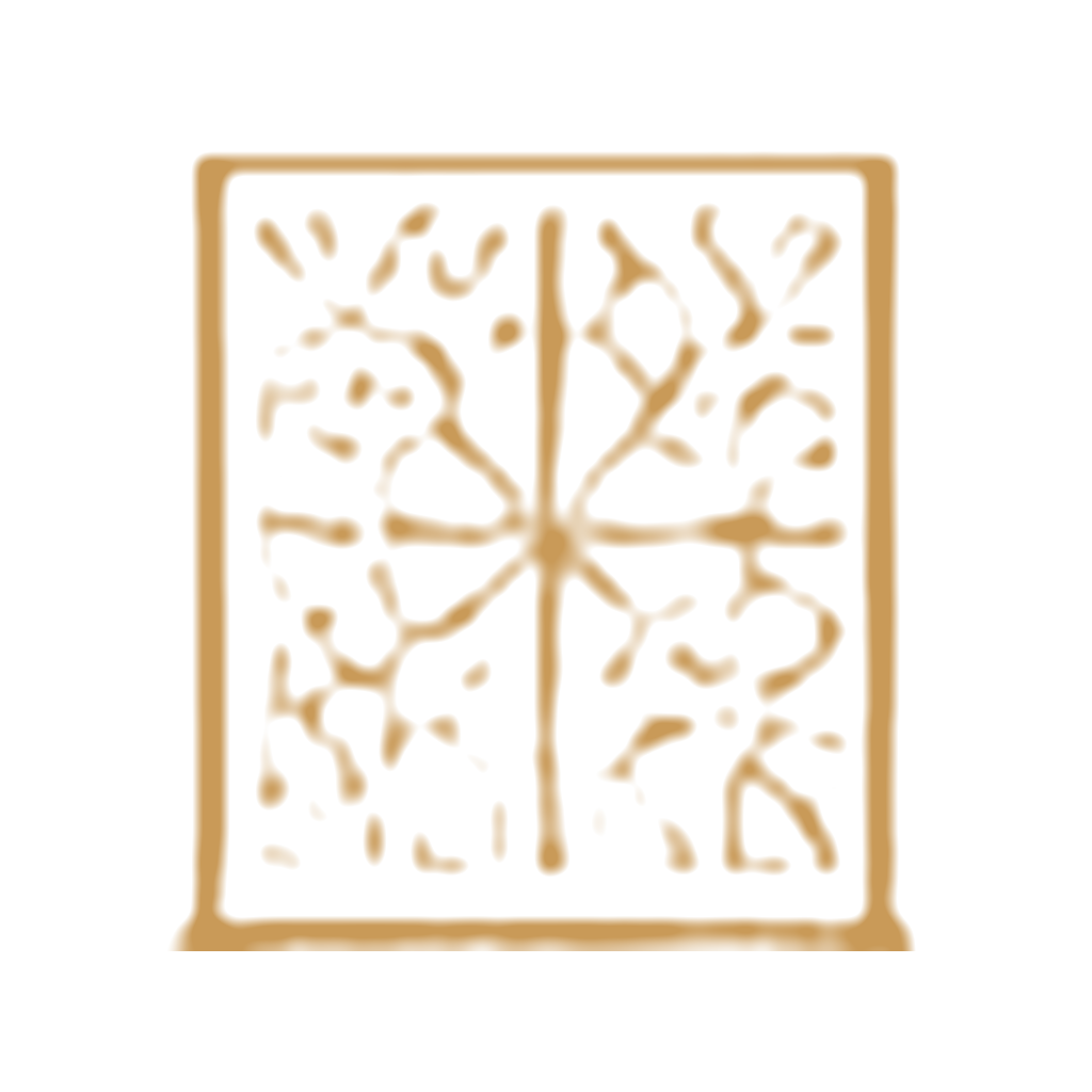 A decorative metal panel with a tree branch and leaf design in a bronze color.