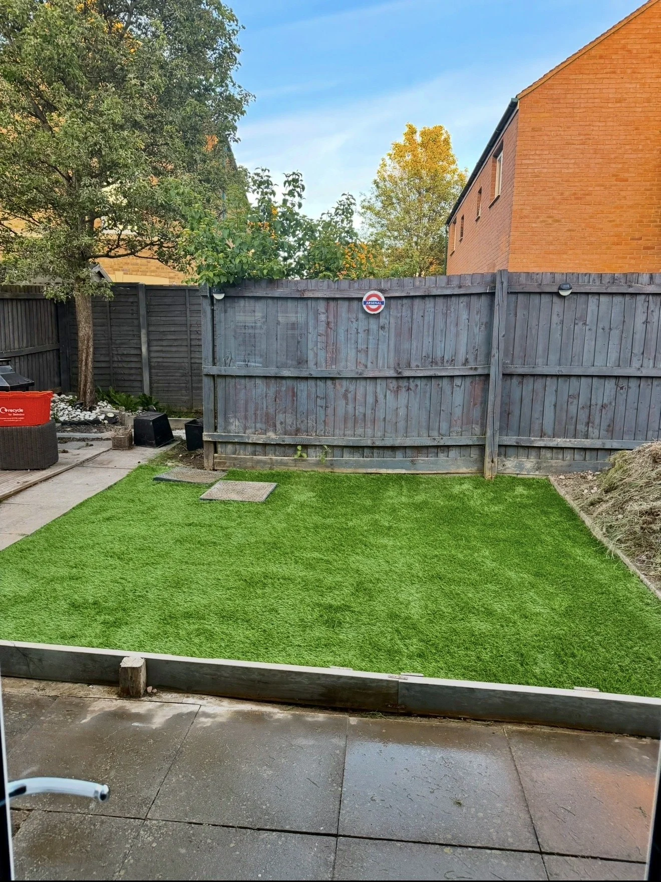 🌿 Garden: Transformed from basic lawn to tidy outdoor space