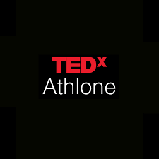 TEDx Athlone logo on a black background