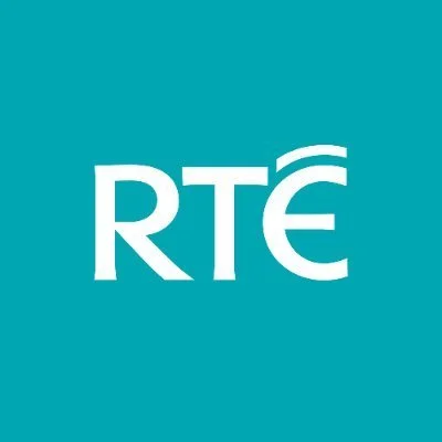 RTÉ logo on a teal background