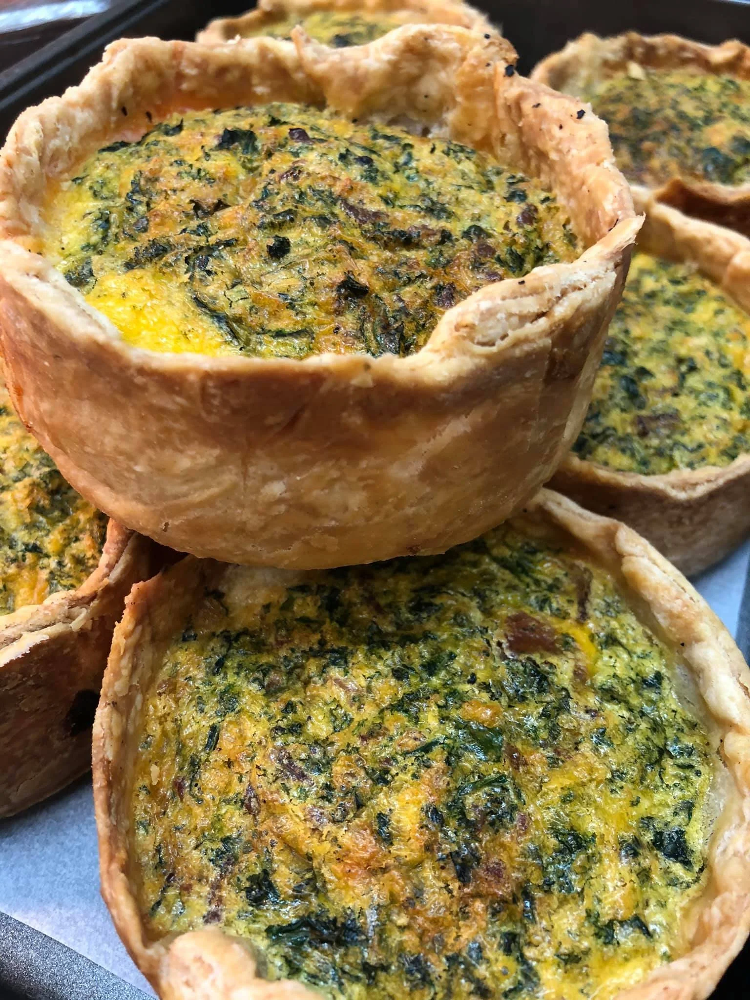 Quiche pastries 