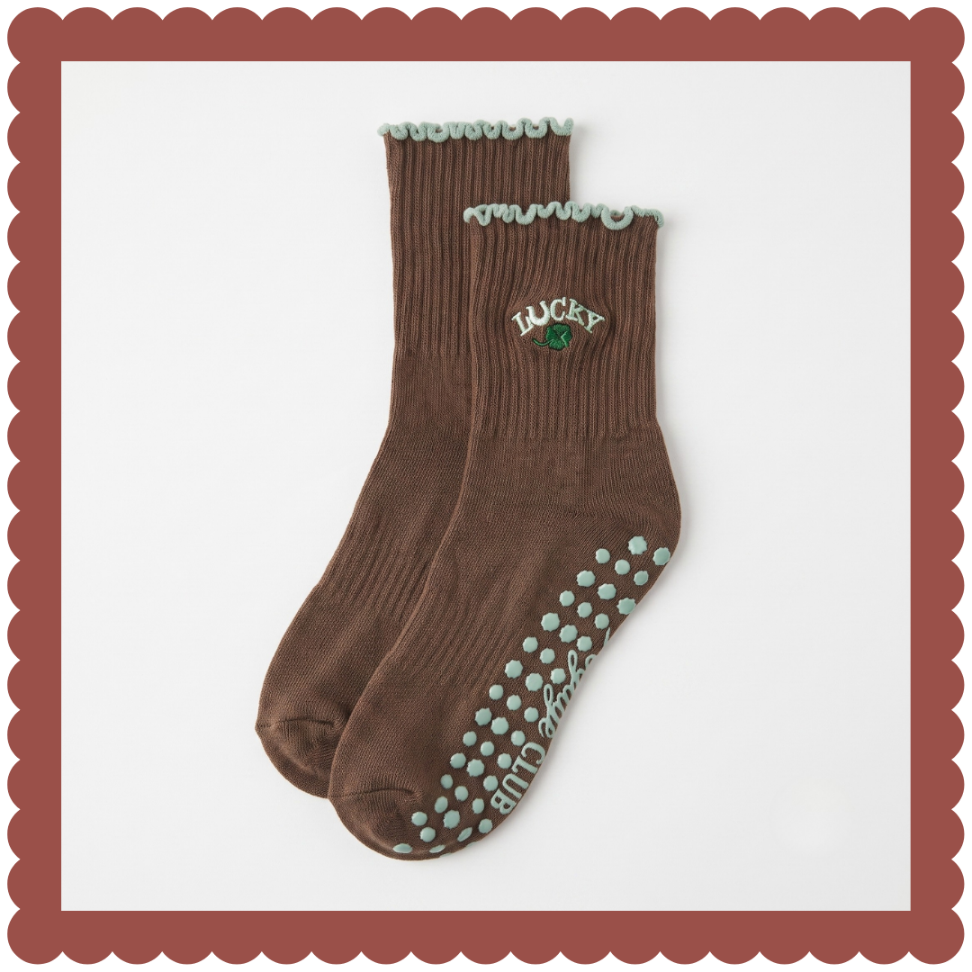 The Lucky Girl Grip Sock
