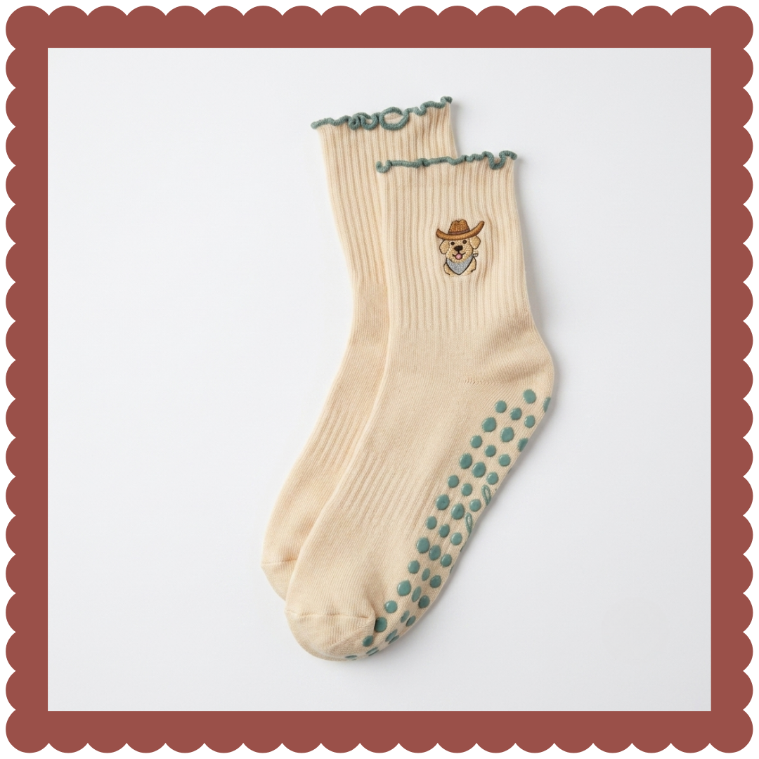 The Golden Dog Grip Sock