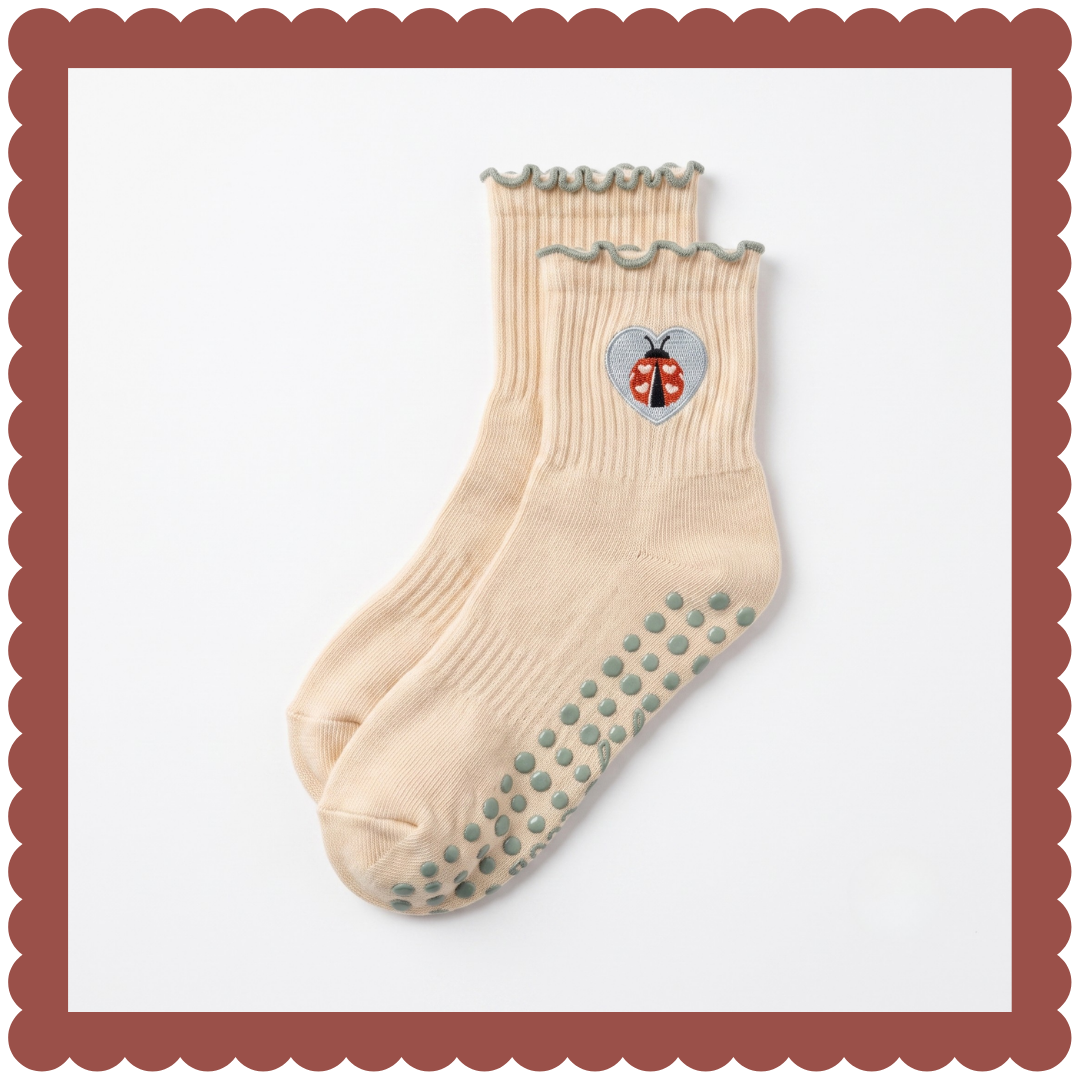 The Allie Bug Grip Sock
