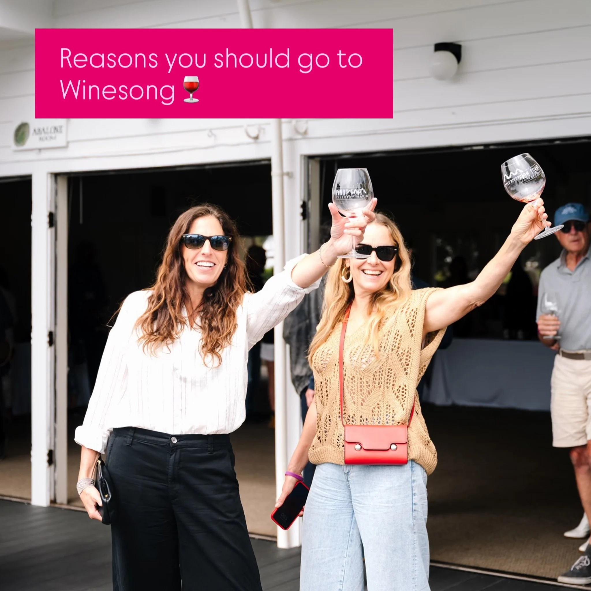 Need a reason to go to Winesong? Here&rsquo;s just a few&hellip;

We could give you about 100 more. 🍷

September 11 + 12 on the Mendocino Coast.

Get your tickets now &rarr; link in bio.

#Winesong #Mendocino #Wine #festival