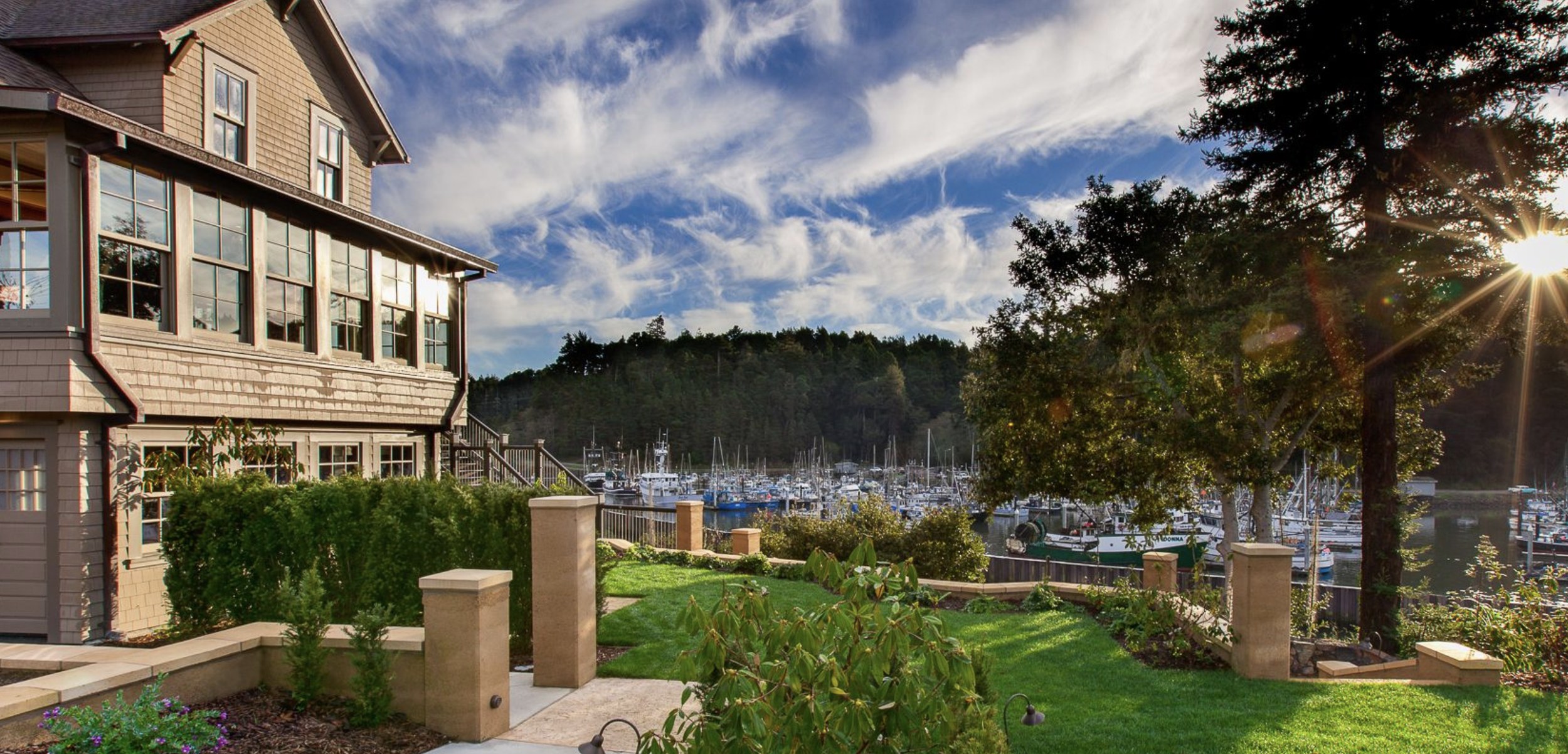 Noyo Harbor Inn video of hotel and river for Winesong Wine Festival in Fort Bragg, California