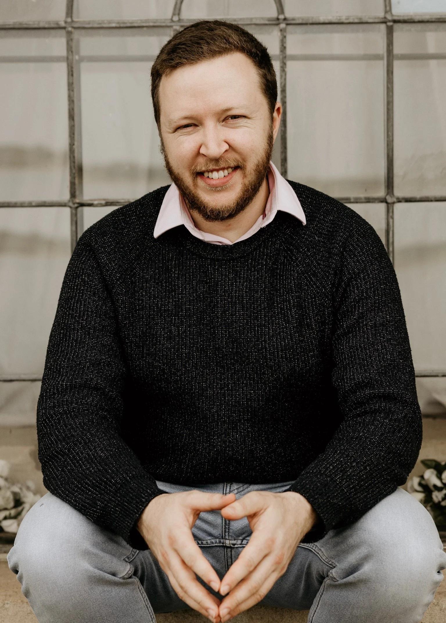 A photograph of tenor Harry Jacques. Photograph was taken by Karen Catchpole.