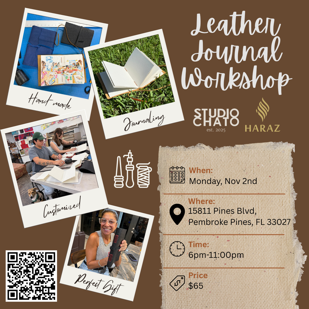 Leather Bound Sketchbook Workshop