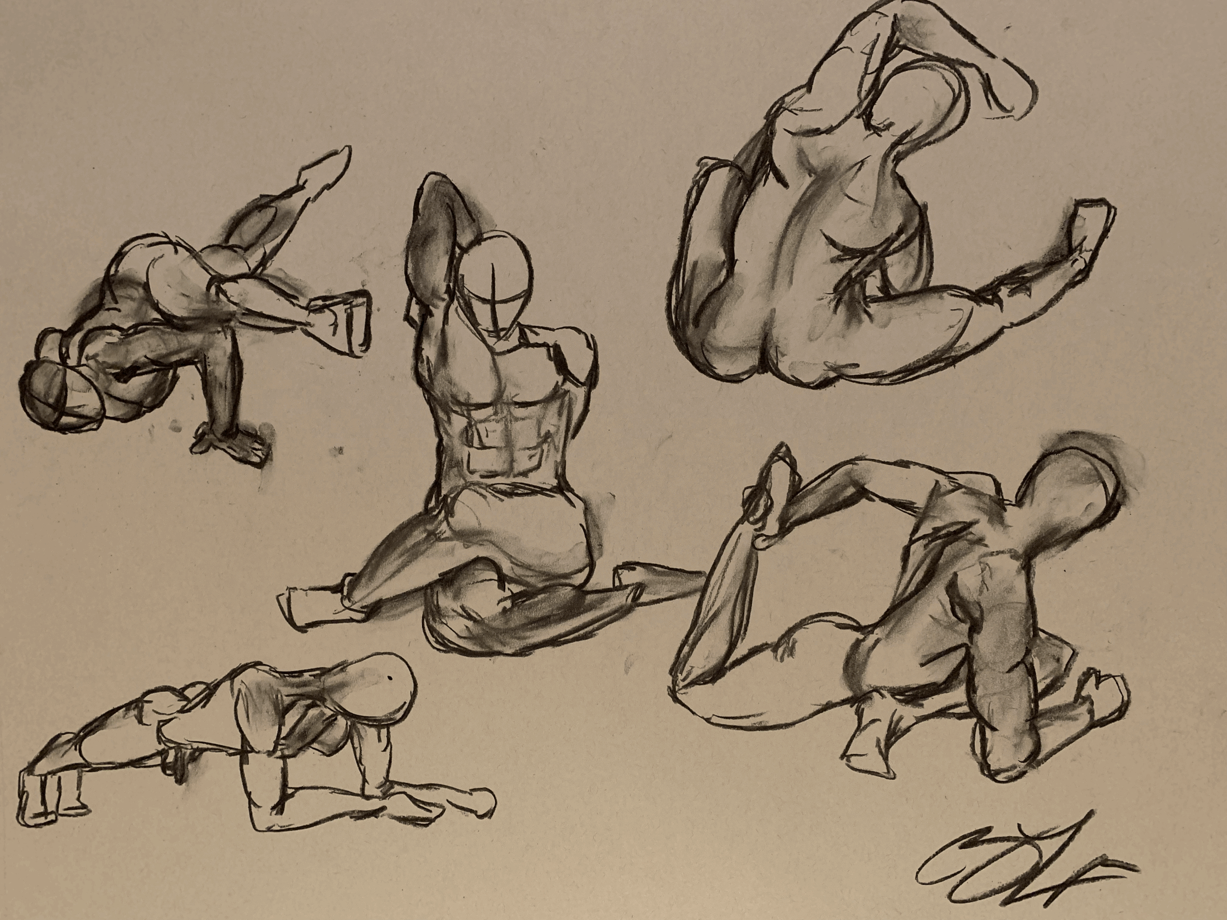 The Man Stretching