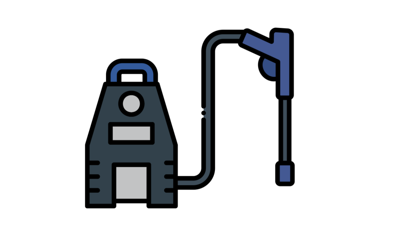 Medical endoscope connected to a monitor, with a flexible blue cable.