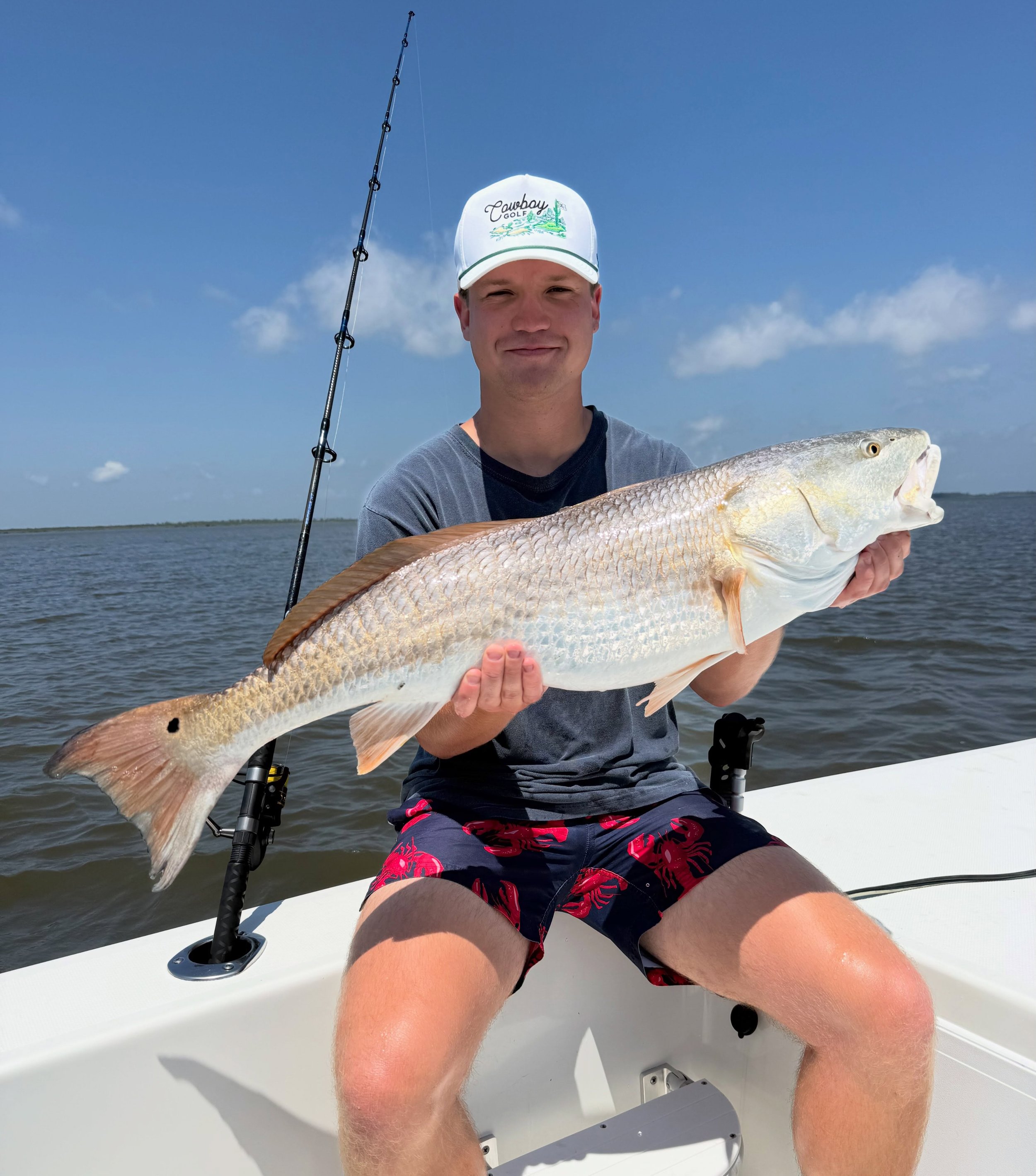 Nice drum from this mornings trip! It was tough fishing to start and we missed a couple good bites but these guys fished hard and it paid off. #reddrum #outerbanks #northcarolina #tightnup #fishingcharters