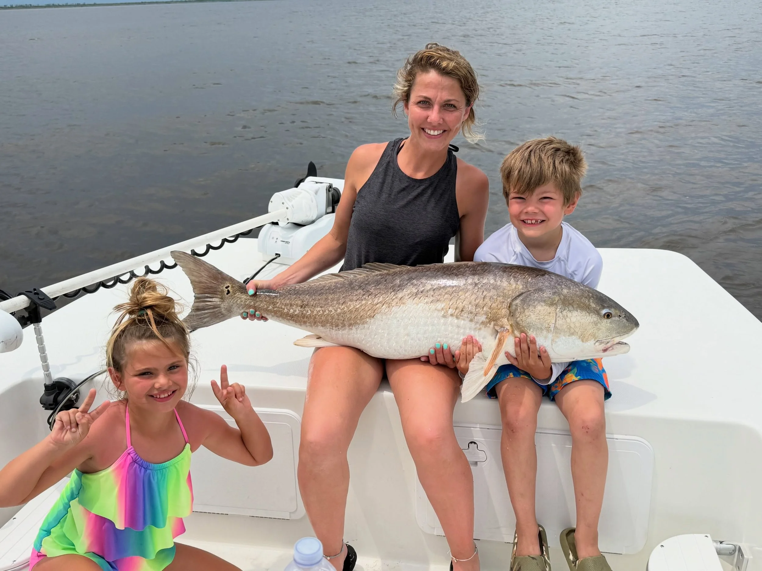 Couple big drum for a family group from NY! Give me a call if you want a shot at a bull red drum. 252-339-5301 #reddrum #outerbanks #northcarolina #tightnup #fishingcharters