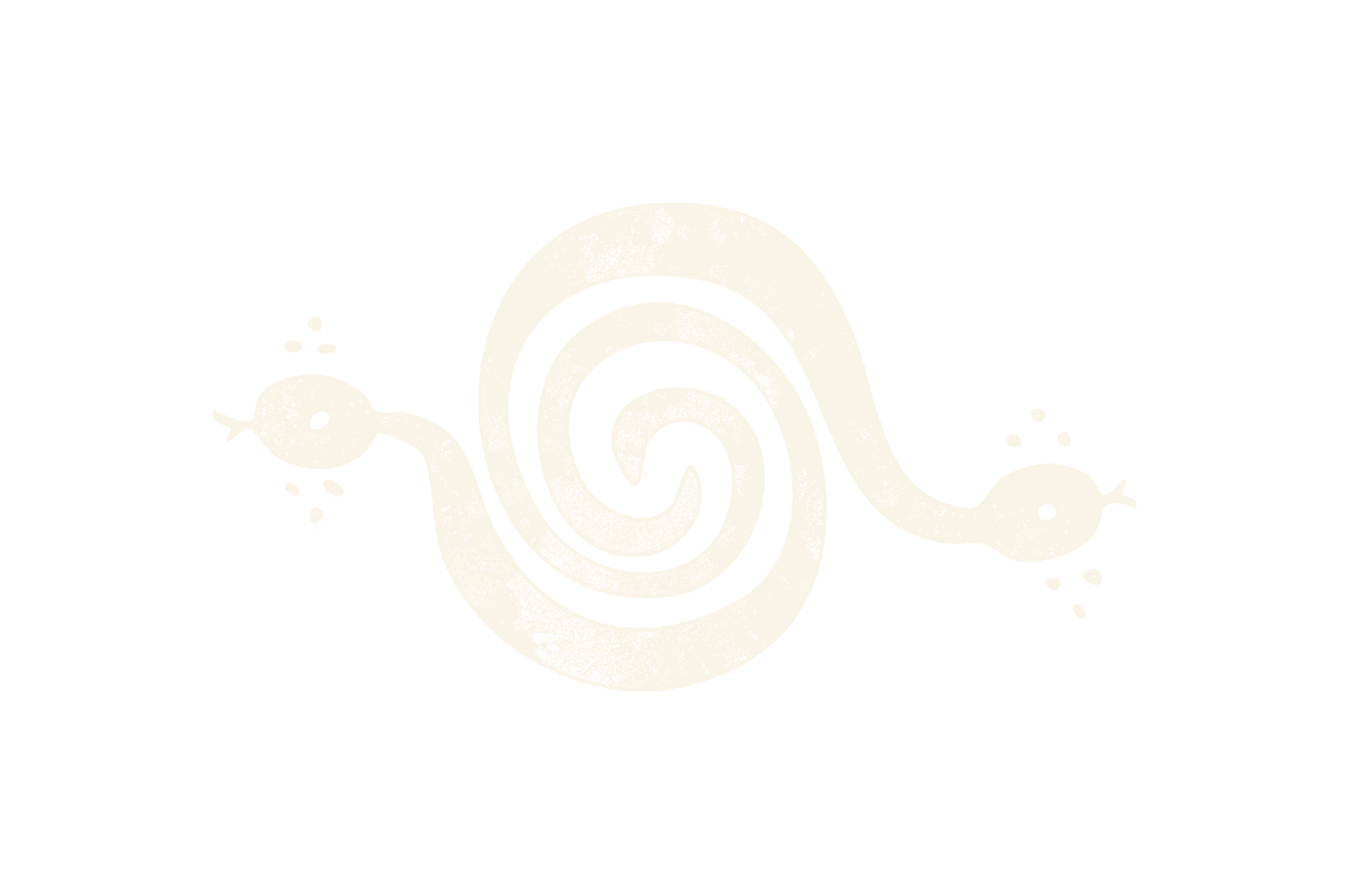 A black-and-white illustration of a snail with a spiral shell and two small snails following behind, surrounded by small bubbles.
