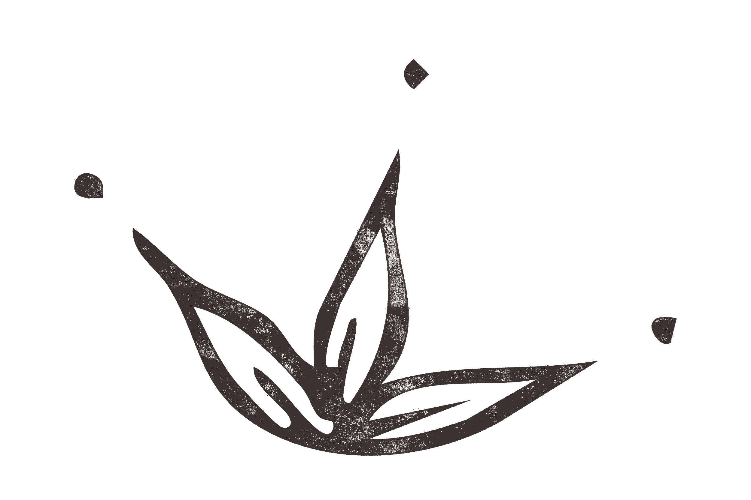 Stylized illustration of a bunch of flowers with long leaves.