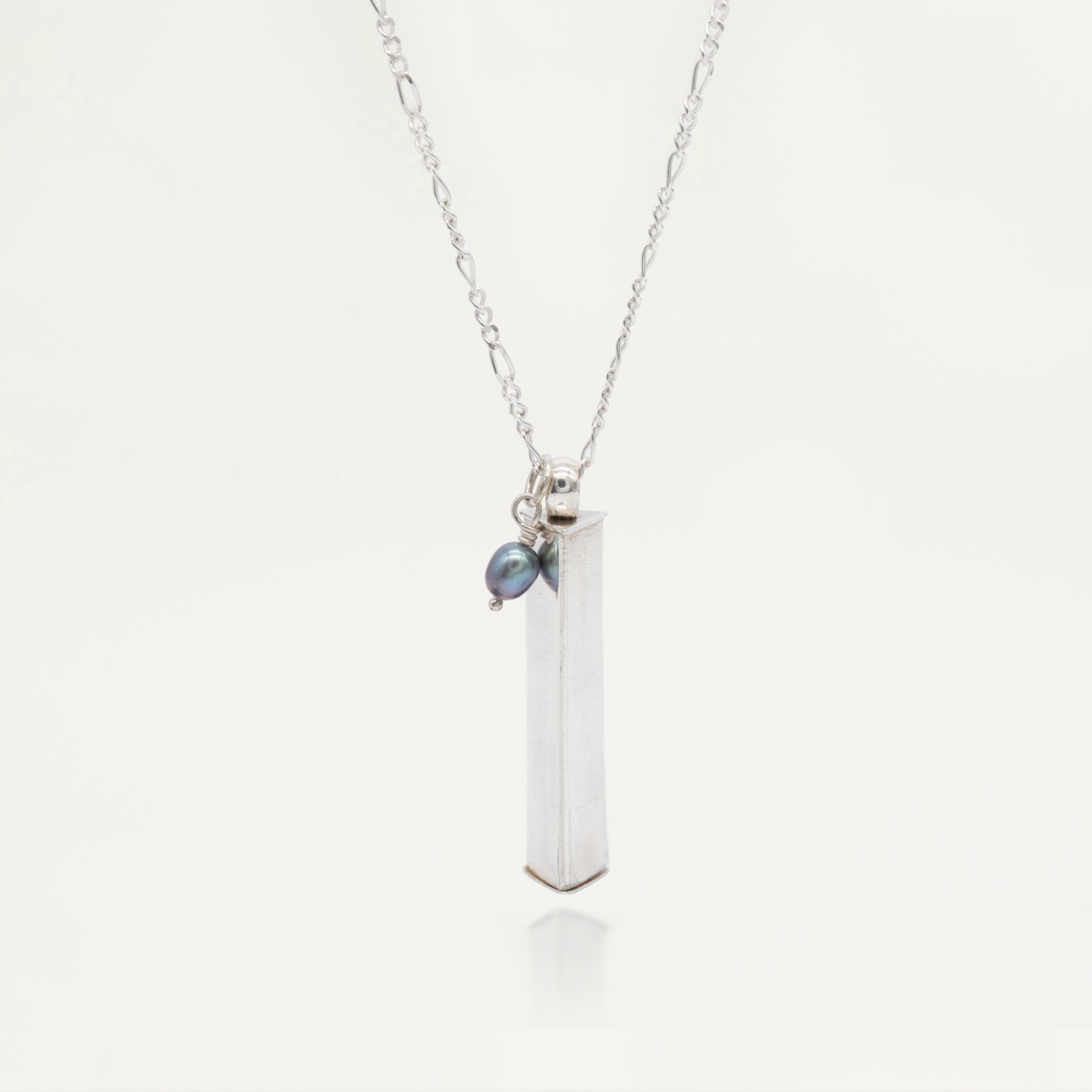 Vertex Sterling Silver Wishing Pendant with Silver Necklace