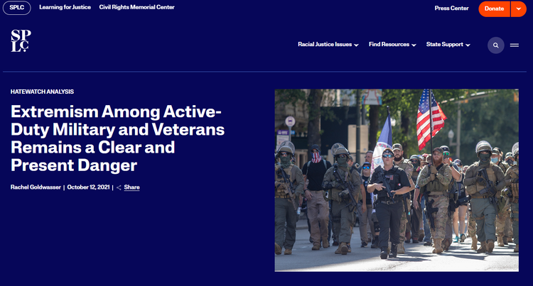 Extremism in the military is “definitely present,” Bibby states. “I’ve had conversations with enlisted guys about it, particularly since I’ve gotten out.” Sometimes, the problem can be severe, putting service members in an unsafe environment.