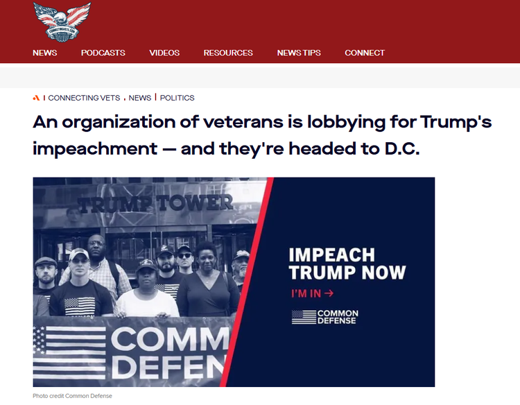 “It's about challenging hate and intolerance and taking the mission of defending the U.S. to our role as veterans — fighting missions of economic justice, social justice, racial justice, and environmental justice," said Marine Corps veteran and Commo