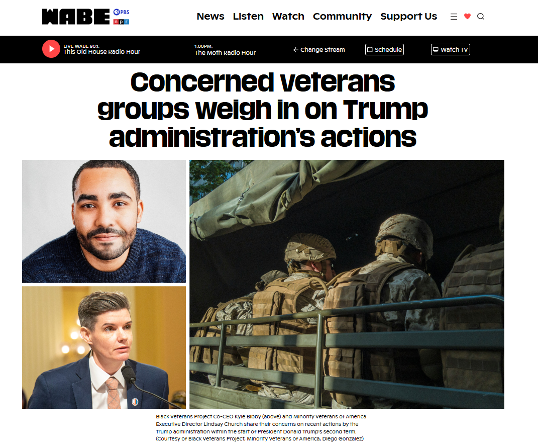 Black Veterans Project Co-CEO Kyle Bibby shares his concerns on recent actions by the Trump administration.