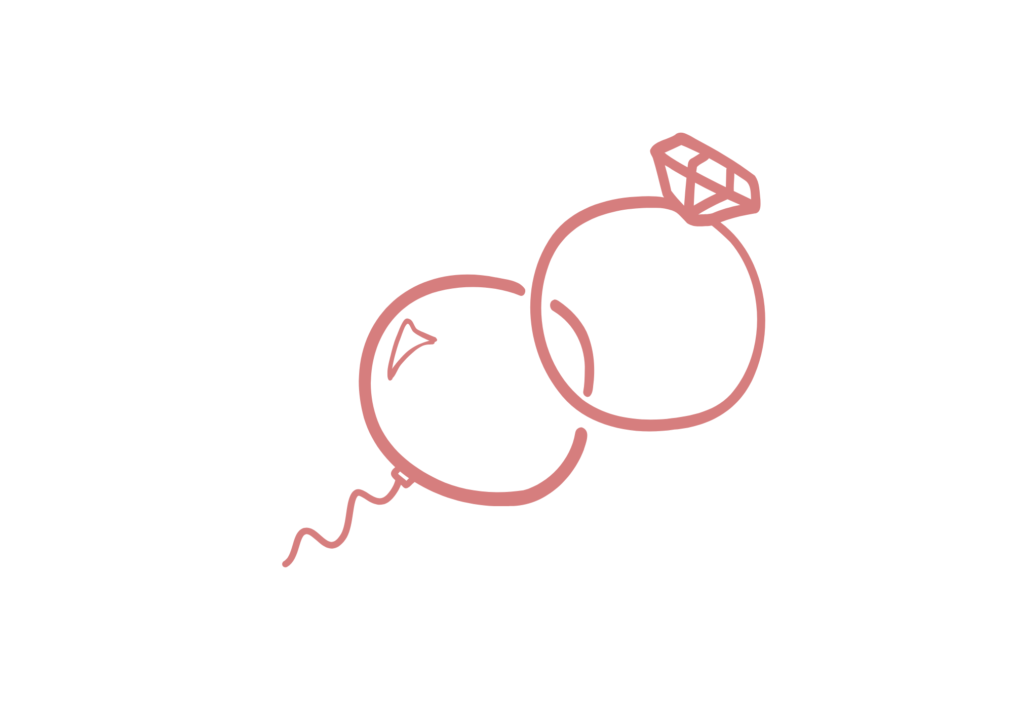 engagement ring and balloon