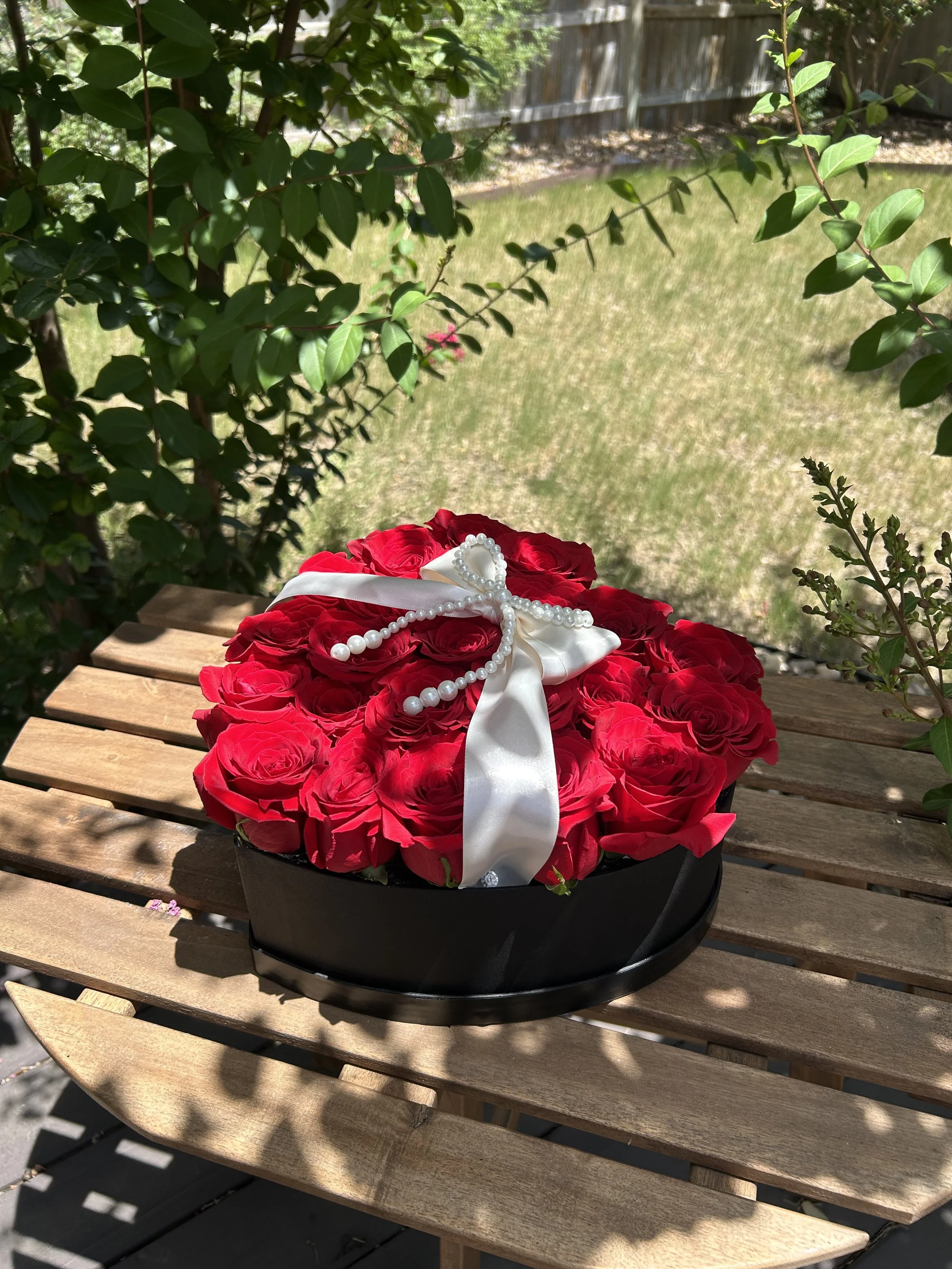Heart Box with Roses