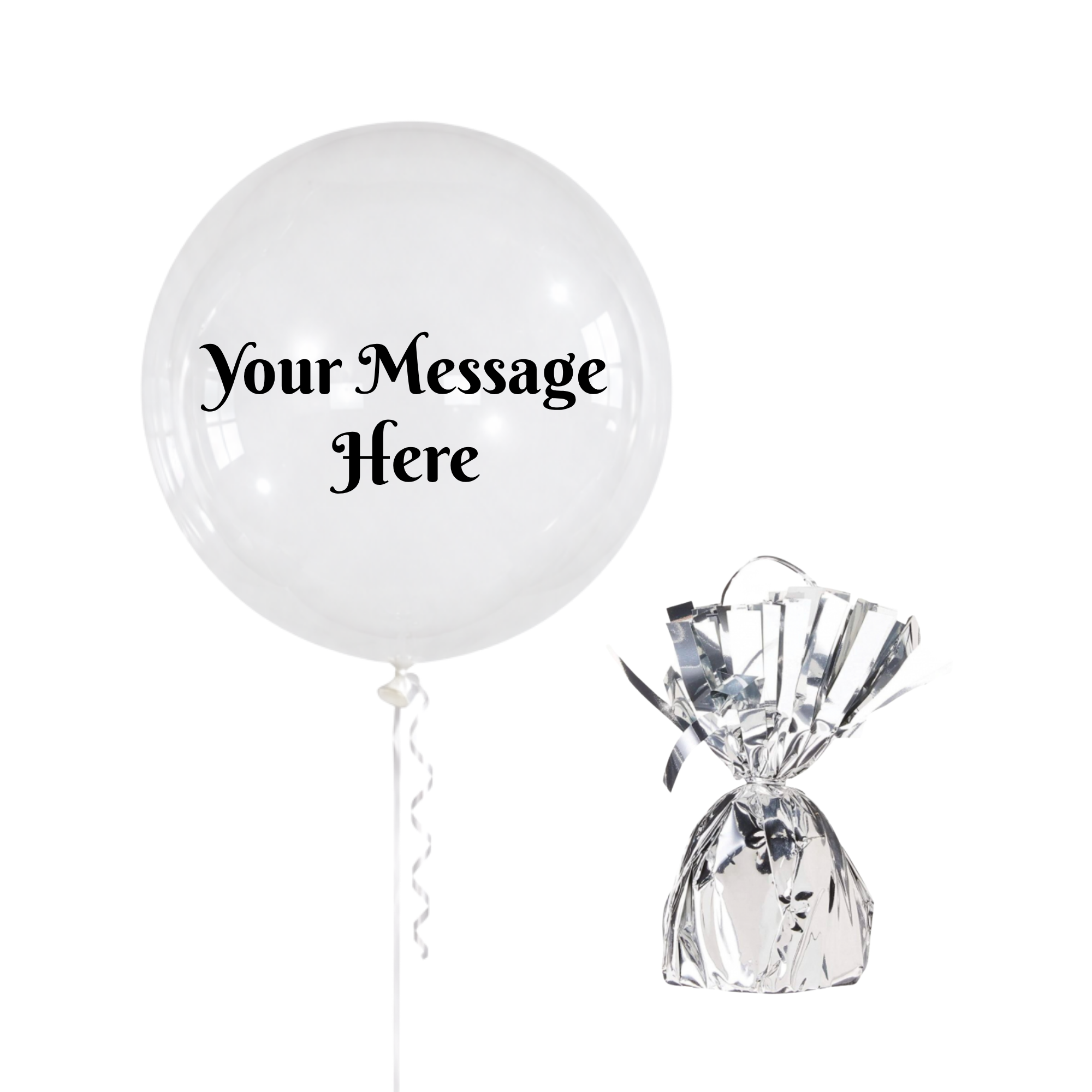 Bubble Balloon with Customized Message